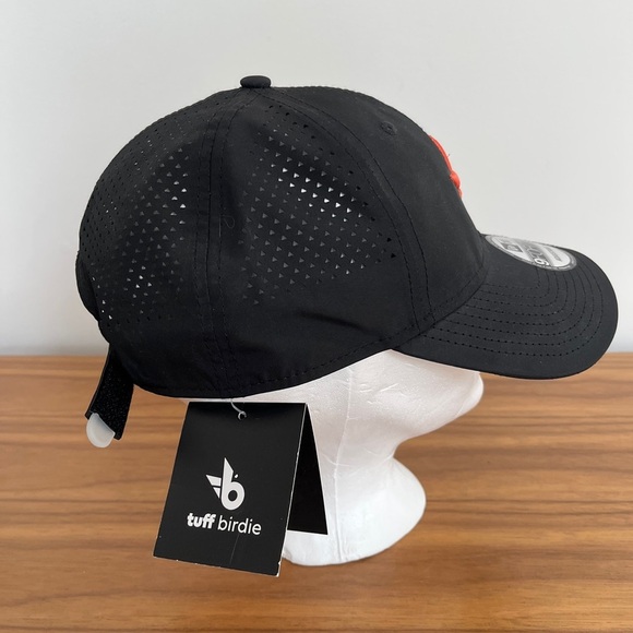 NEW ERA 9 Forty Tuff Birdie NWT Black Golf Hat Perforated Adjustable Back - Picture 5 of 13